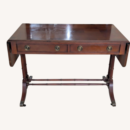 Used Vintage/Antique Heckman Natural Wood Side Table for sale on AptDeco