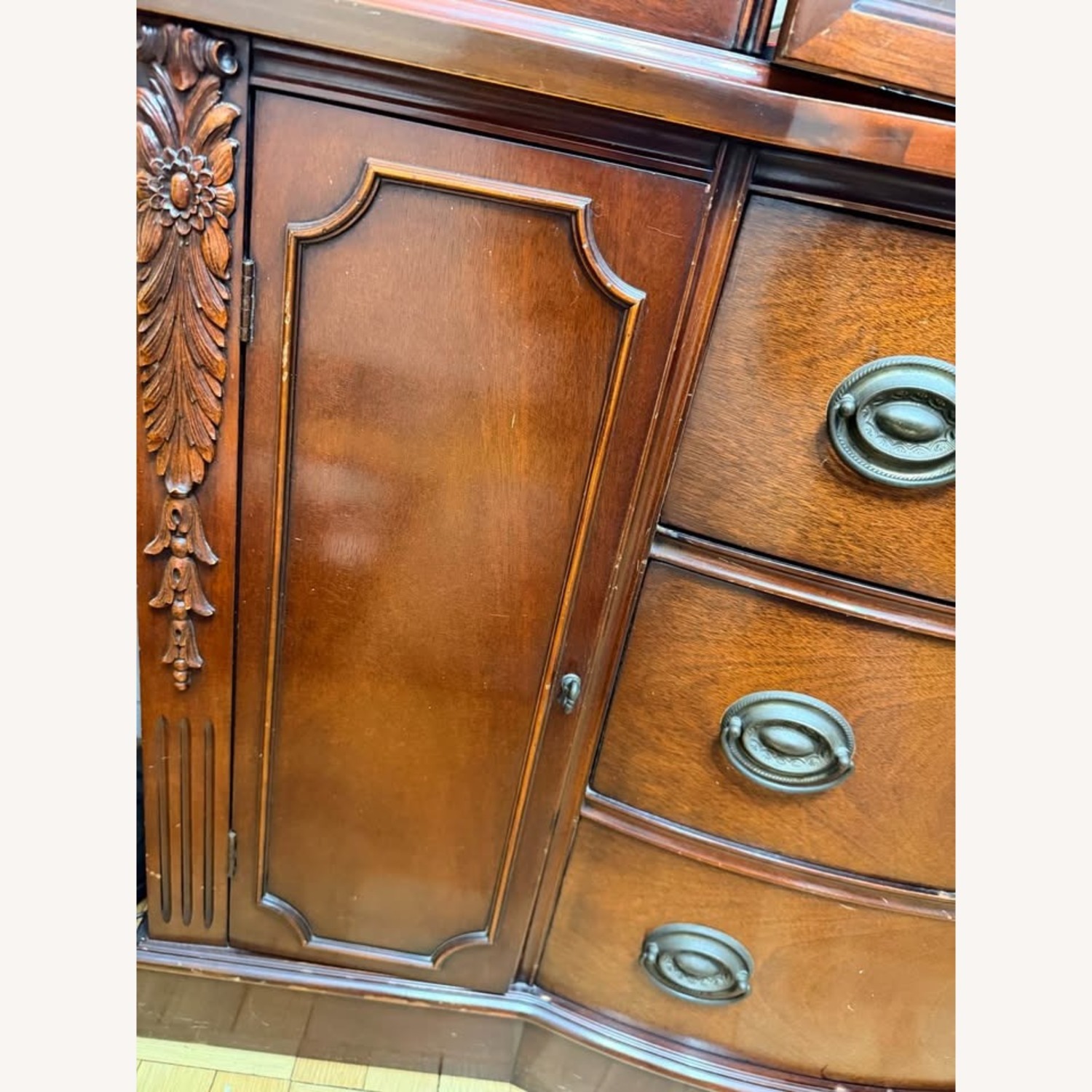 Vintage/Antique Mahogany Wood Sideboard - image-3