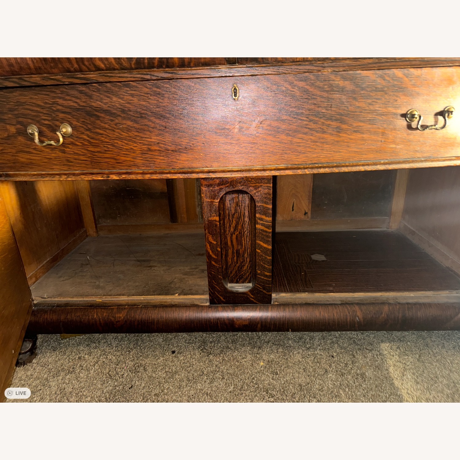 Dark Brown Wood Sideboard - image-2
