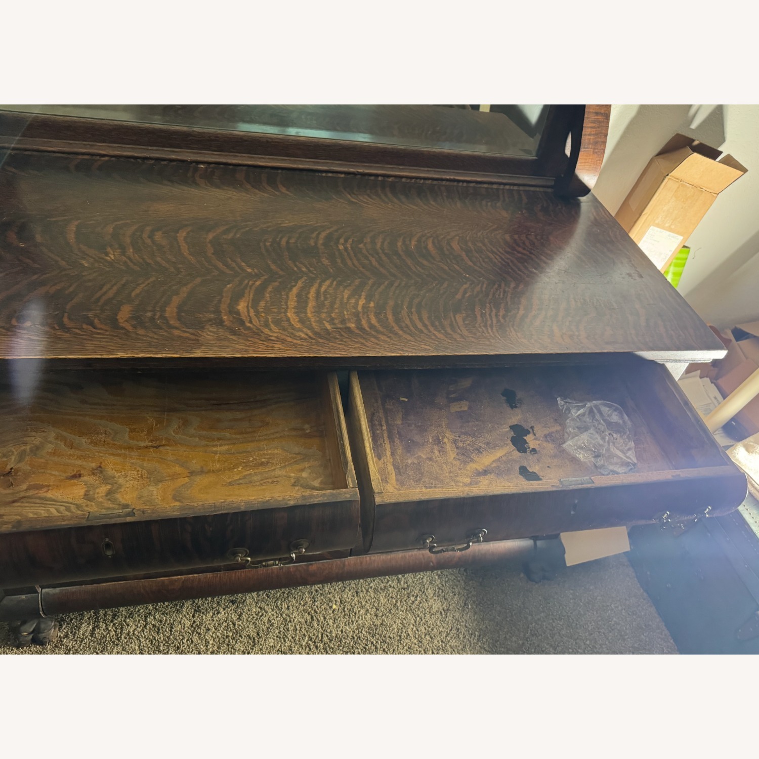 Dark Brown Wood Sideboard - image-4