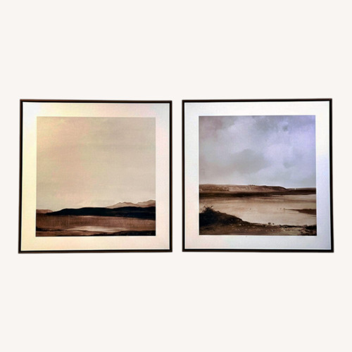 Used Set of 2 Framed Canvas Prints Landscape for sale on AptDeco