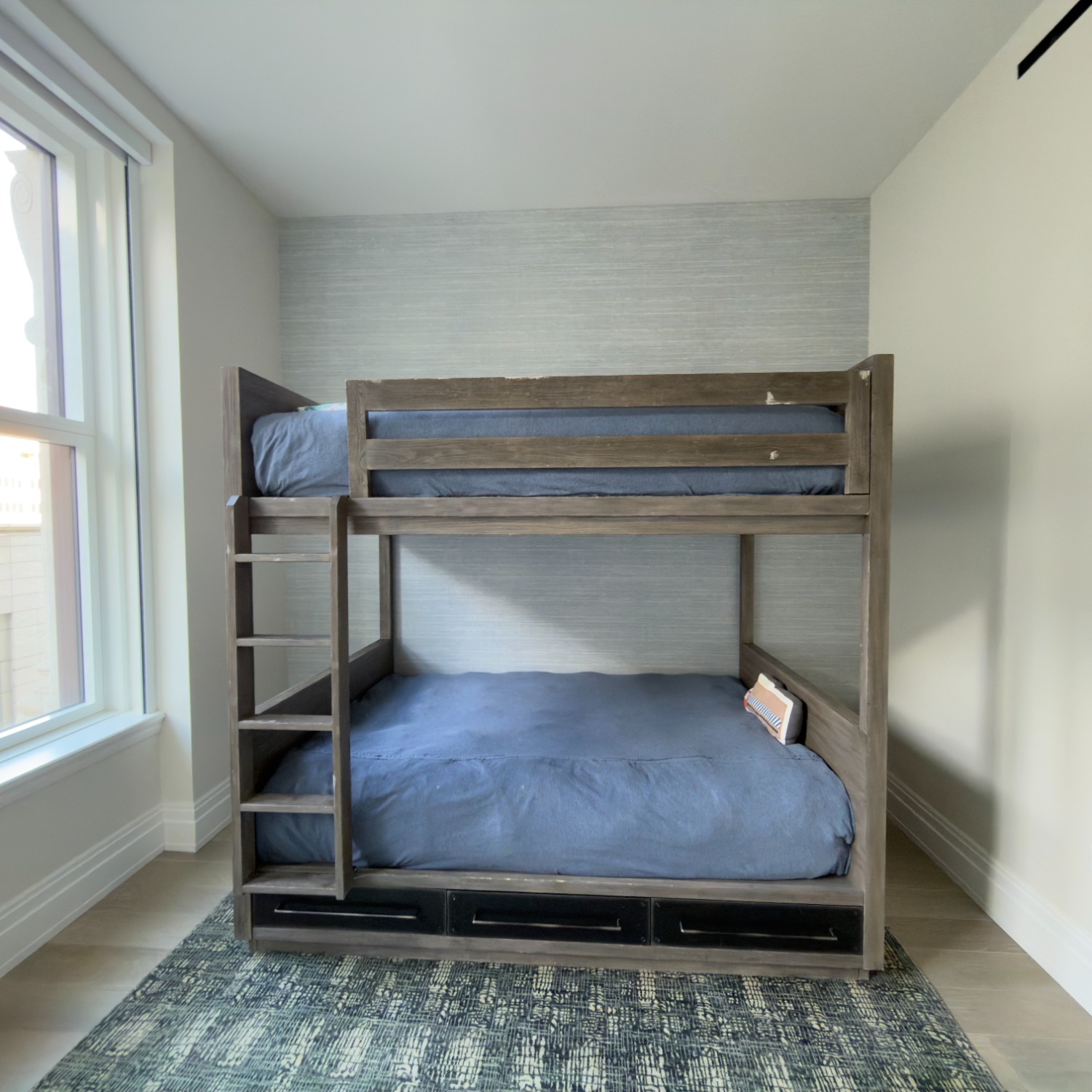 Restoration Hardware Grey Driftwood Colbin Storage Bunk Bed - image-3