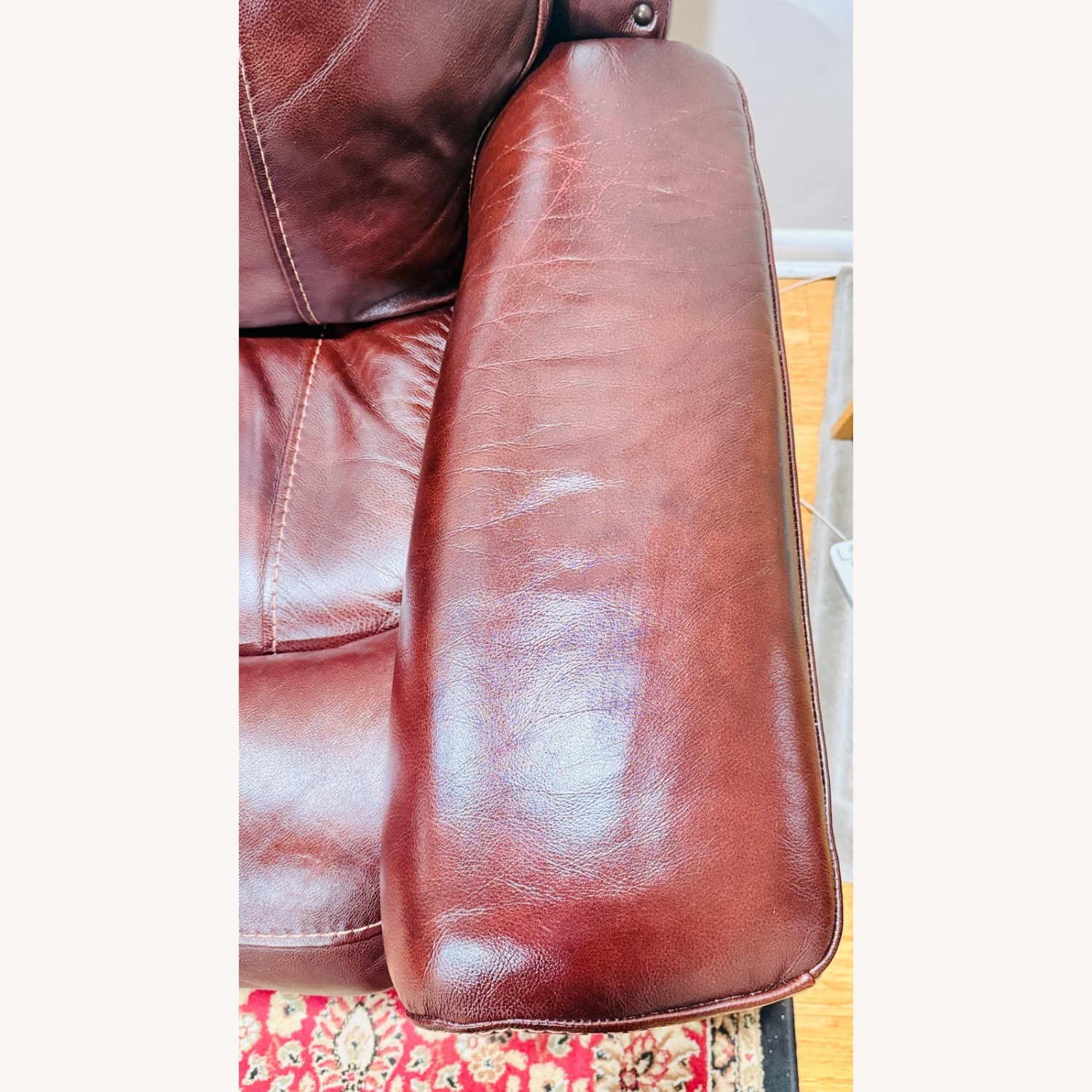 Raymour & Flanigan Leather Sectional Recliner Sofa - image-3