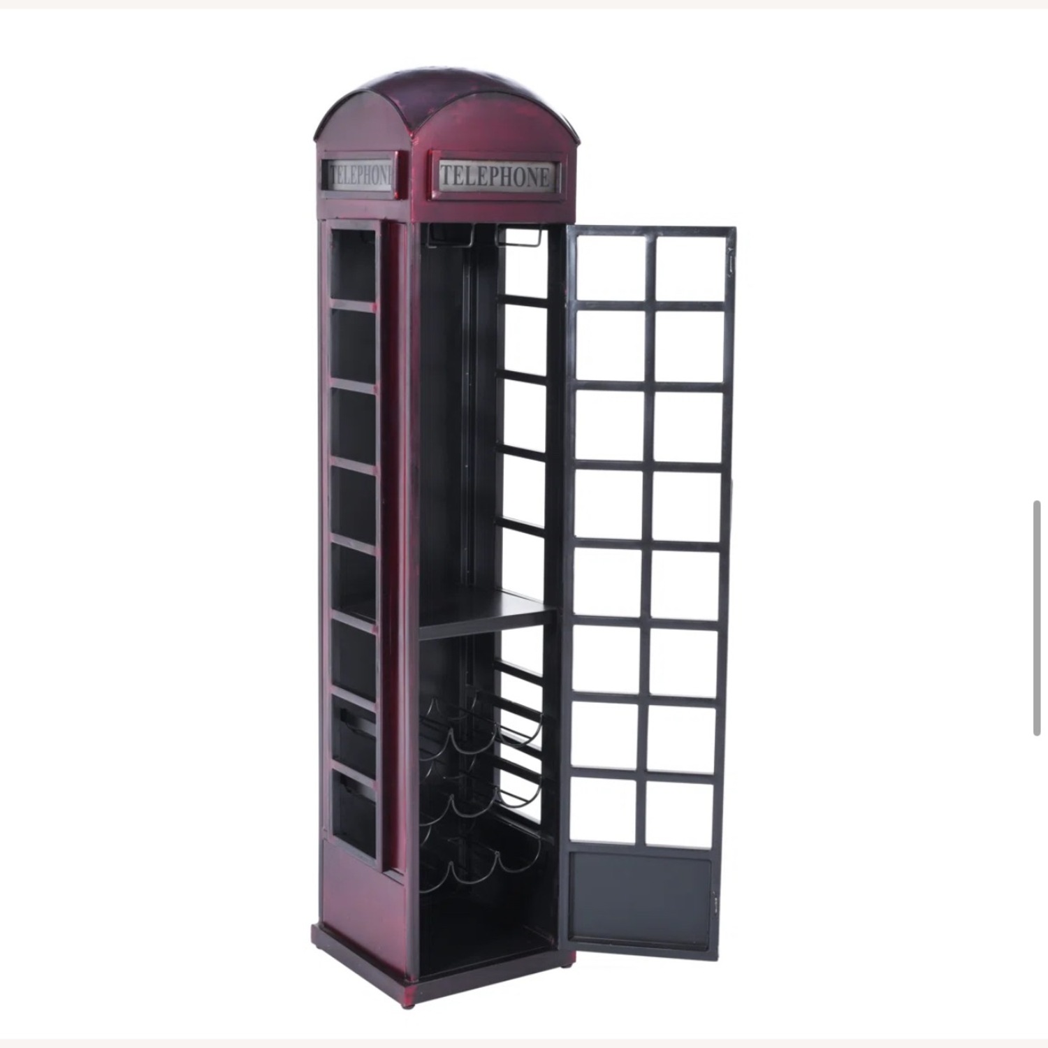 British Theme Telephone Box Bar Cabinet  - image-4