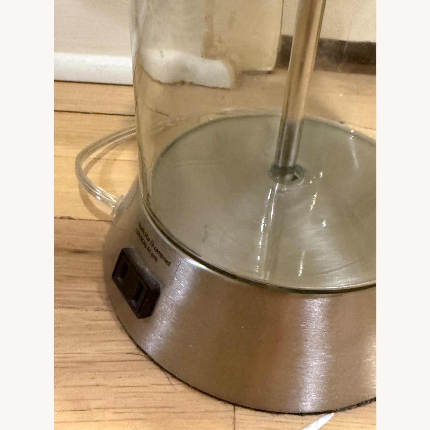 Modern Glass Table Lamps with USB Port – Pair - image-4