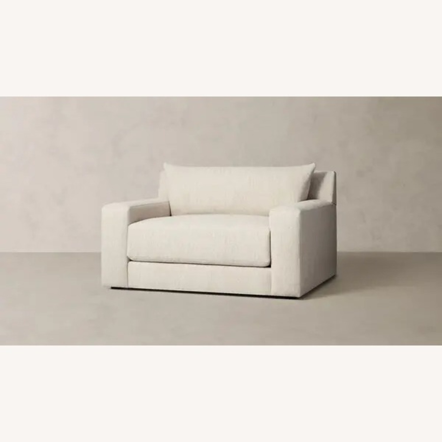 Restoration Hardware Natural Fabric Armchair - image-2