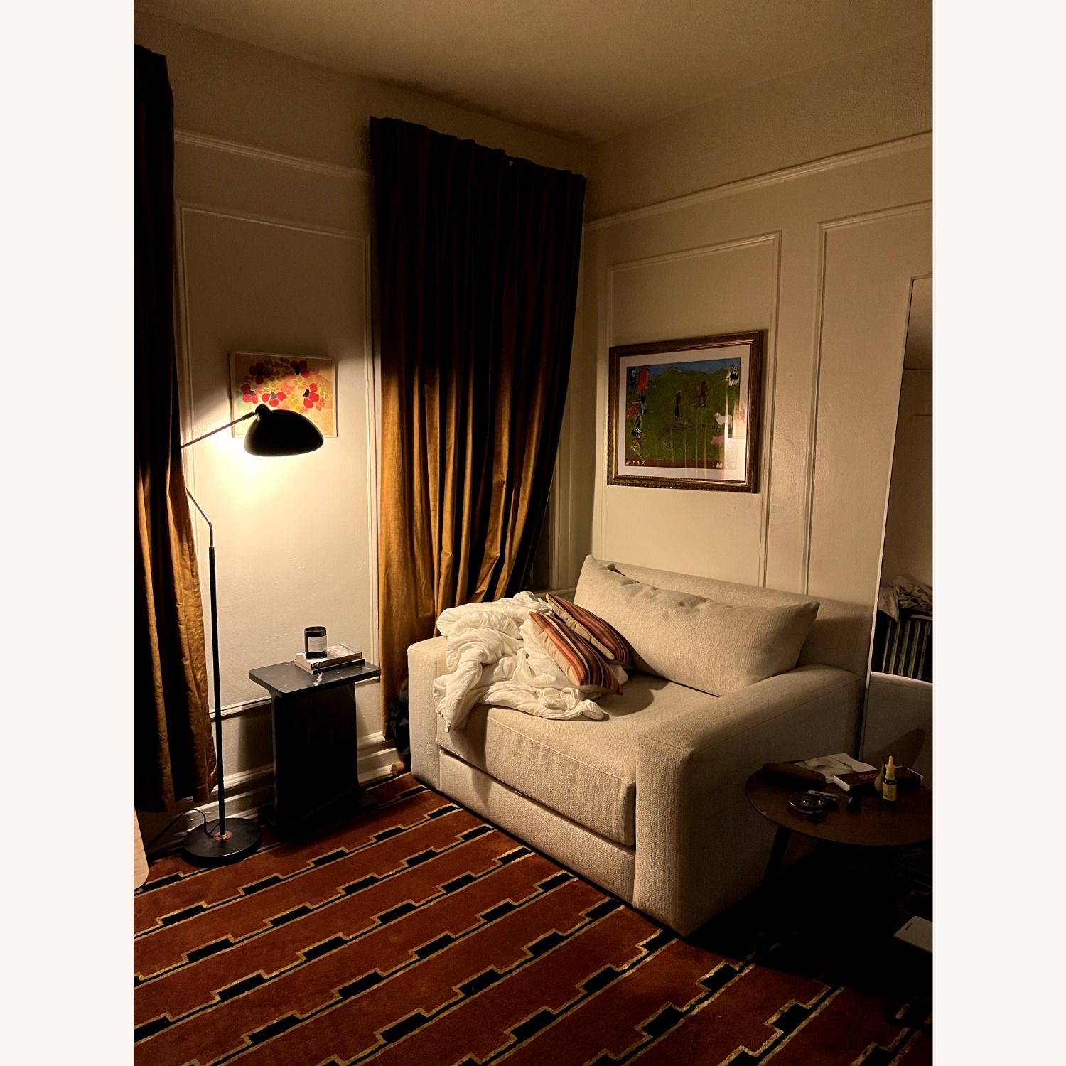 Restoration Hardware Natural Fabric Armchair - image-3