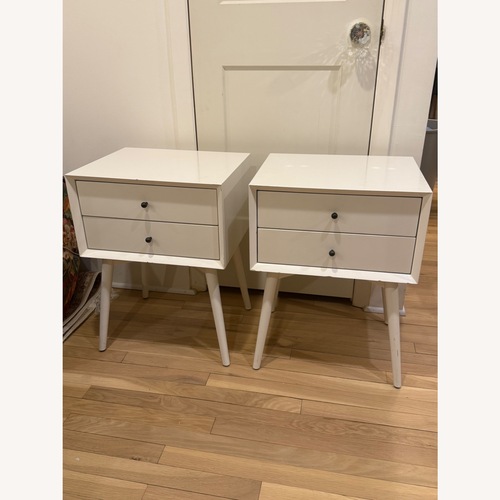 Used West Elm Mid-Century White Nightstands for sale on AptDeco