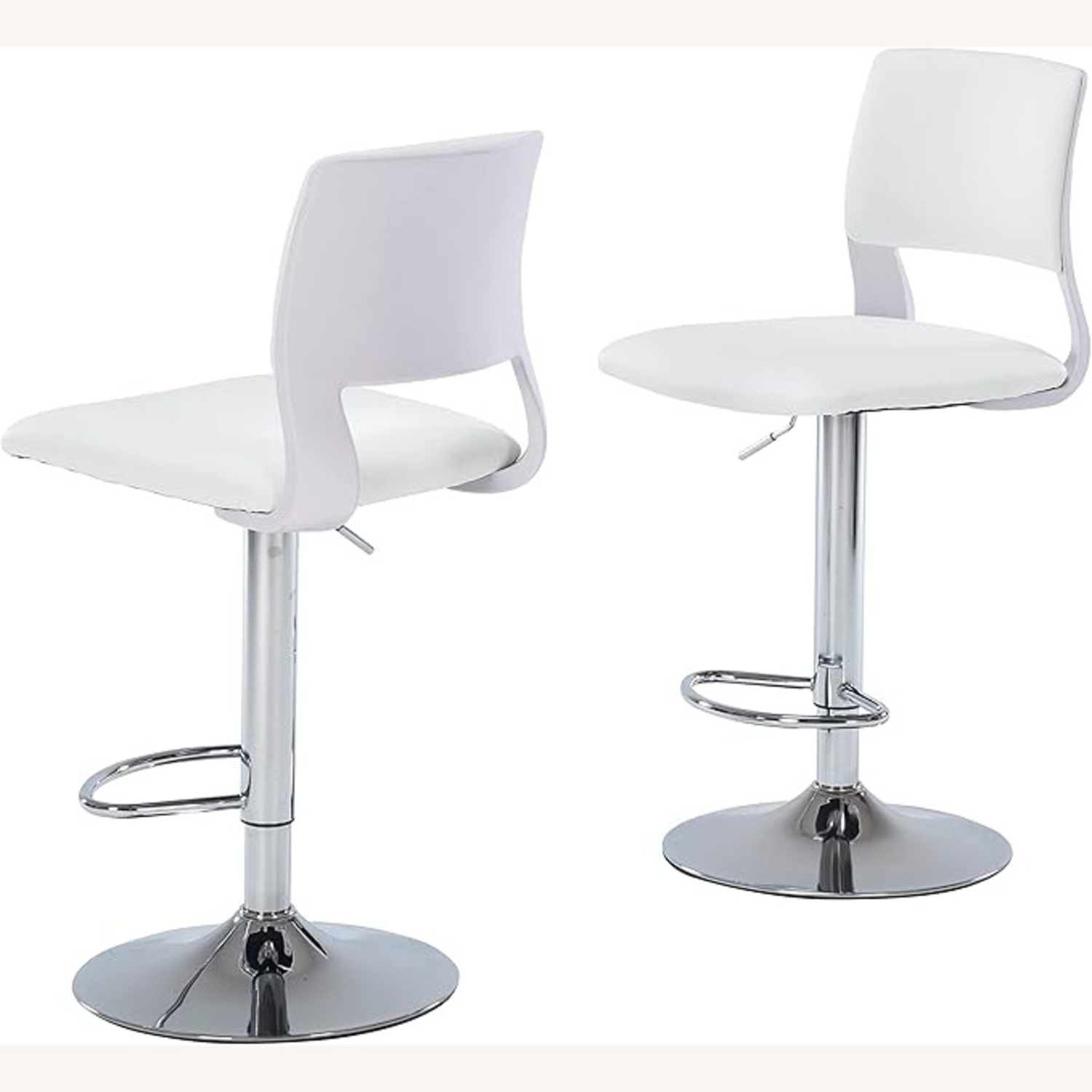 Sidanli White Fabric Stool - image-6