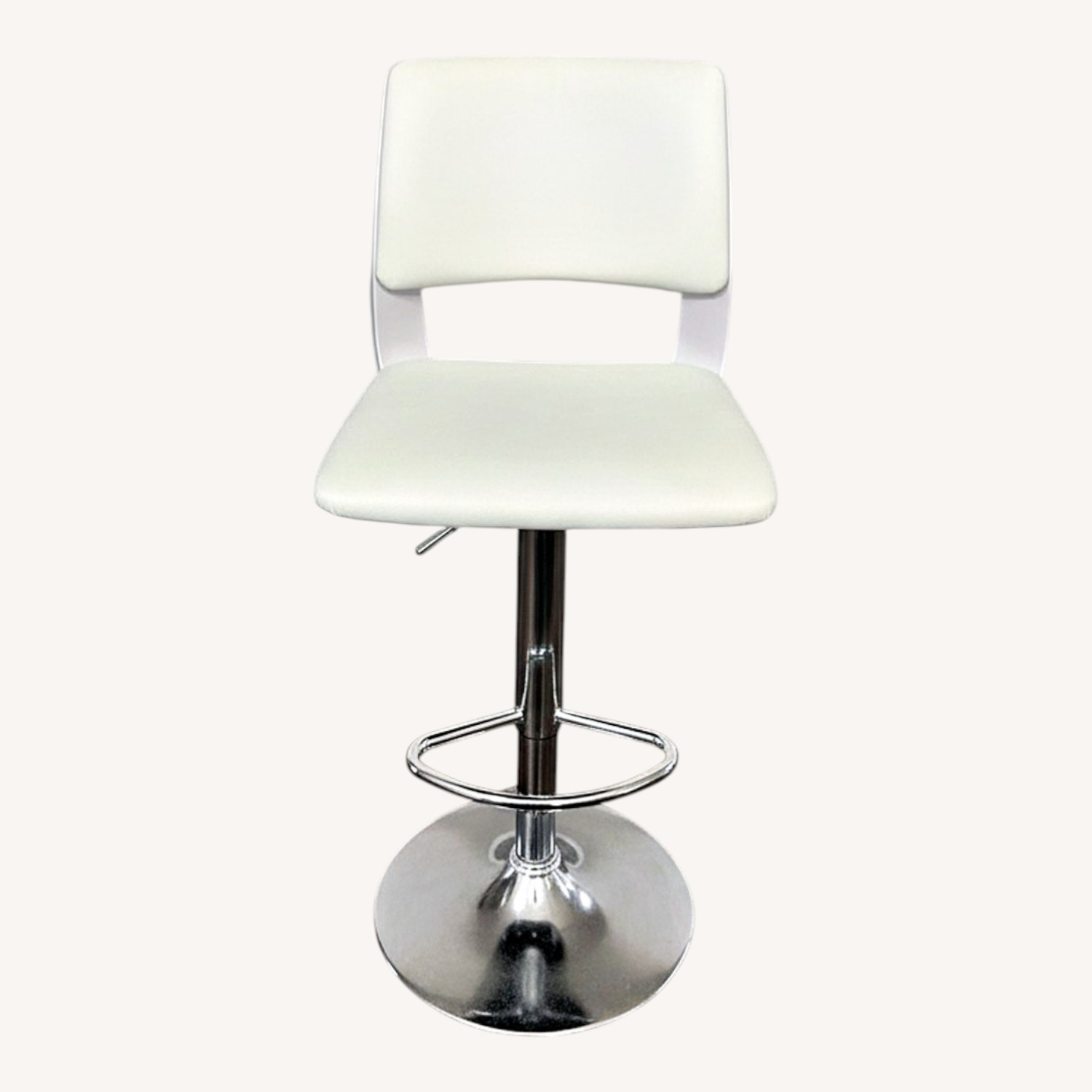 Sidanli White Fabric Stool - image-5