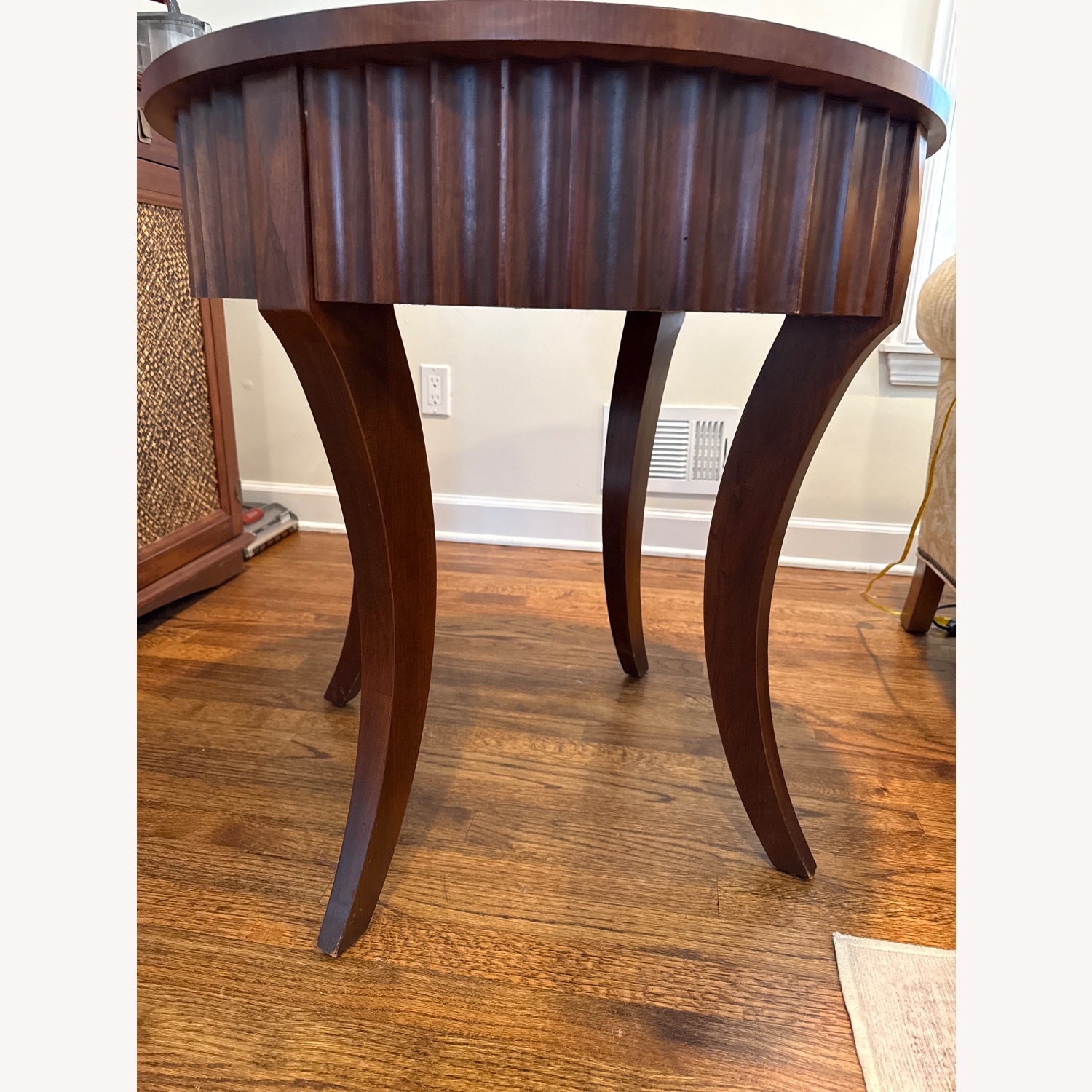 Ethan Allen Avenue Dark Brown Wood Side Table - image-3