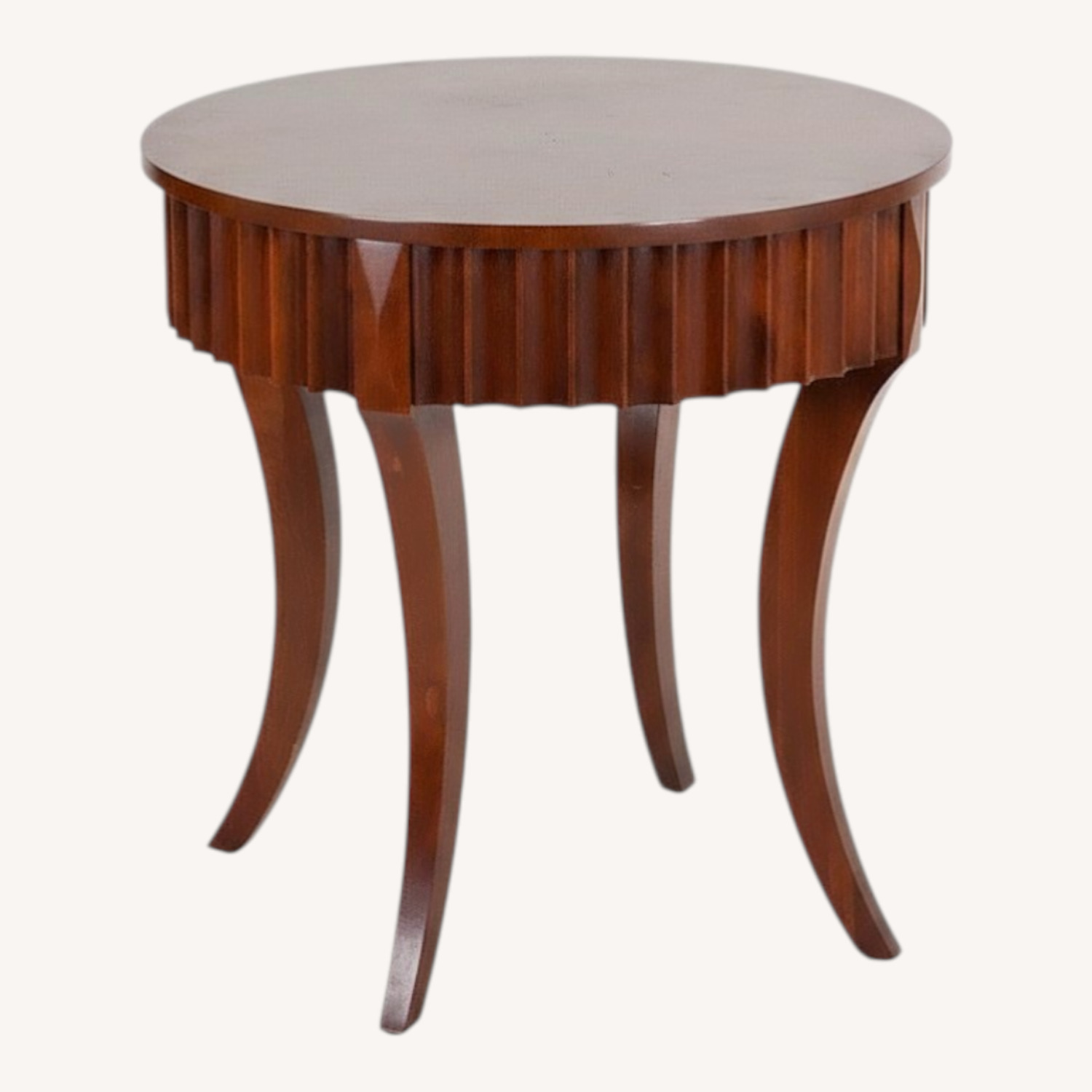 Ethan Allen Avenue Dark Brown Wood Side Table - image-0