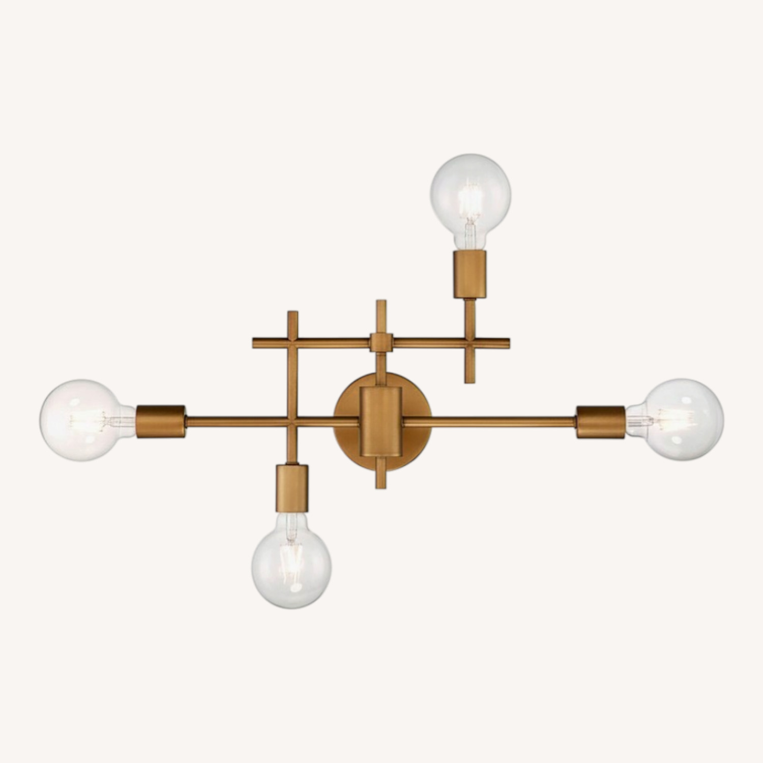 Wayfair Cusack Gold Metal Wall Lamp - image-0