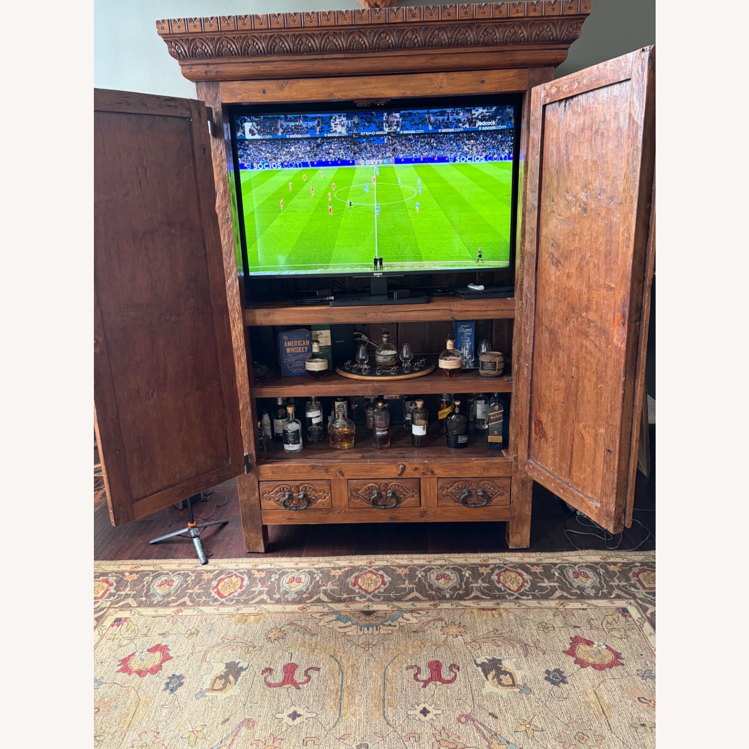 Dark Brown Armoire - image-6