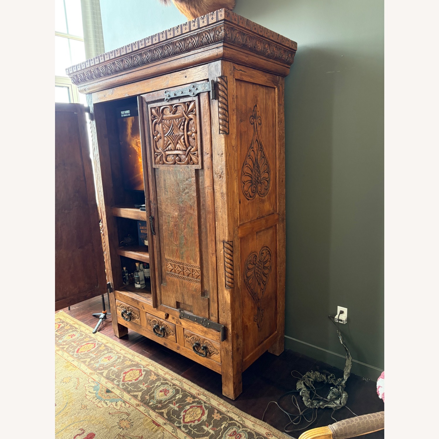 Dark Brown Armoire - image-2