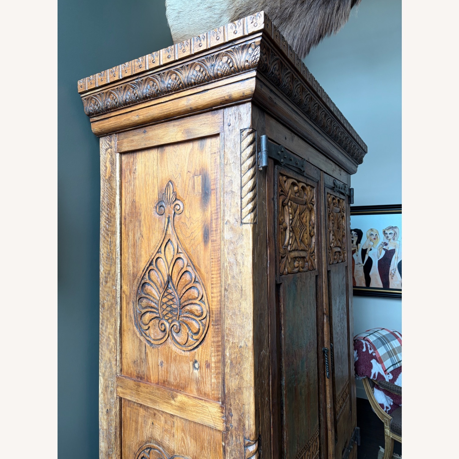 Dark Brown Armoire - image-5