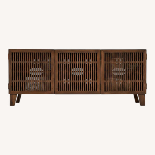 Used Crate & Barrel Dark Brown Wood Media Storage for sale on AptDeco