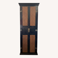 Palecek Dark Brown Wood Armoire