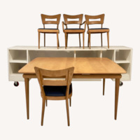 Heywood Wakefield Natural Wood Dining Set