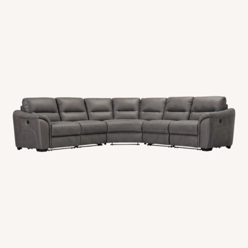 Used Rockland Microfiber 5-Pc Power Sectional for sale on AptDeco