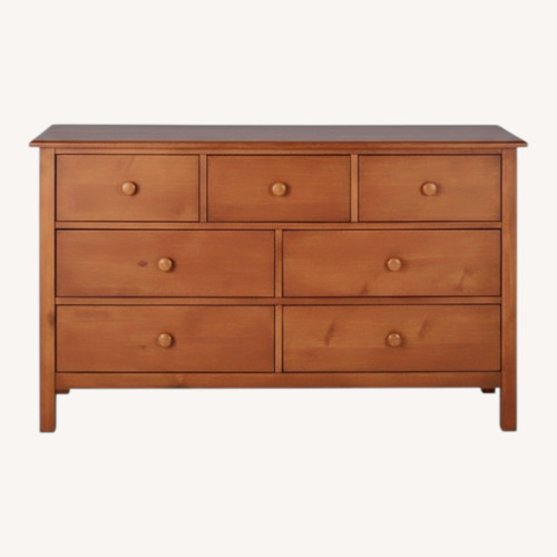 Used Pottery Barn Dark Brown Wood Dresser for sale on AptDeco