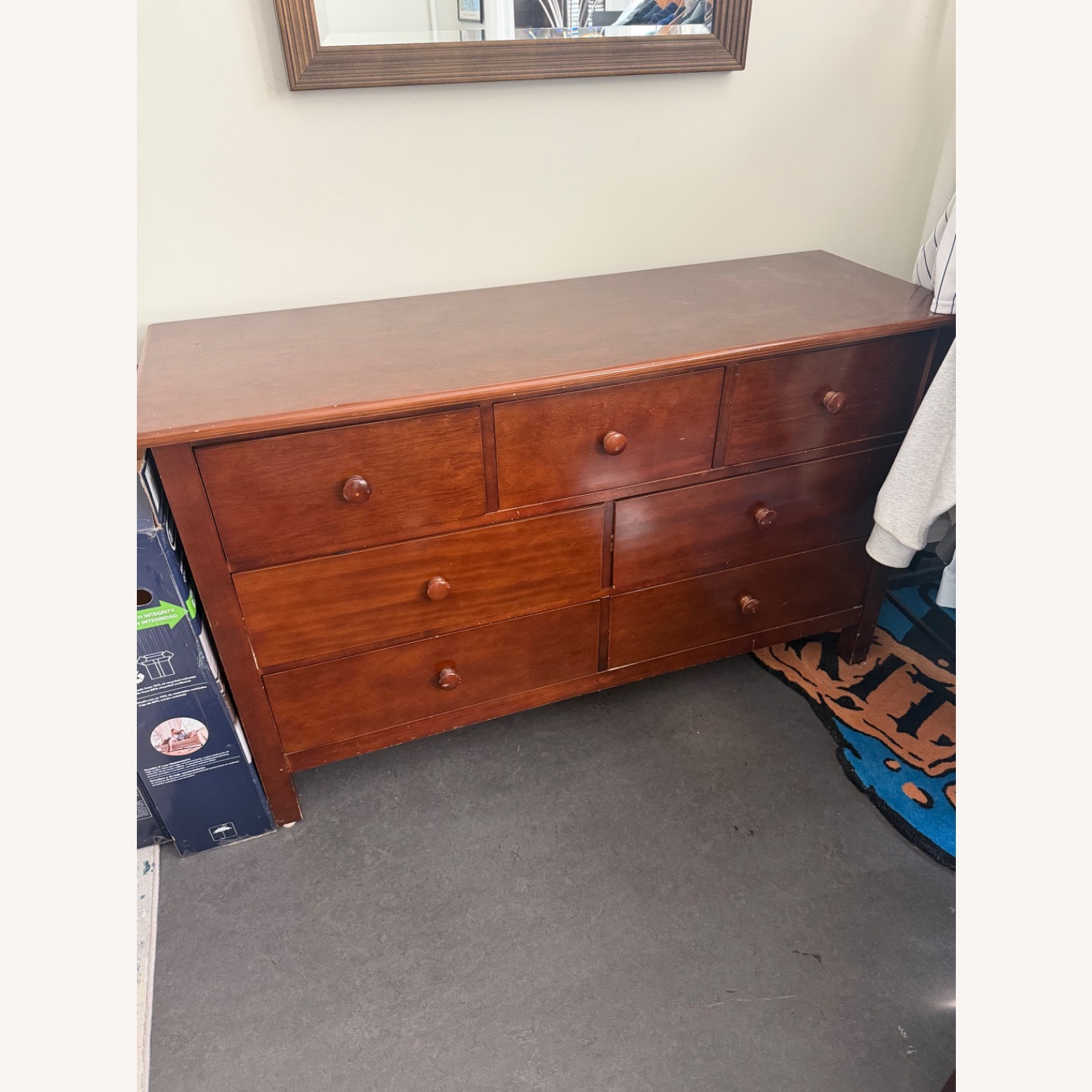 Pottery Barn Dark Brown Wood Dresser - image-1