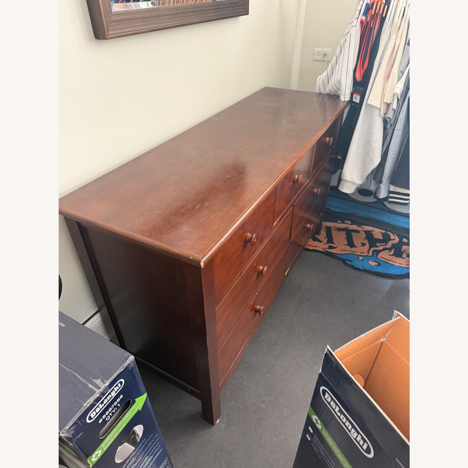 Pottery Barn Dark Brown Wood Dresser - image-4