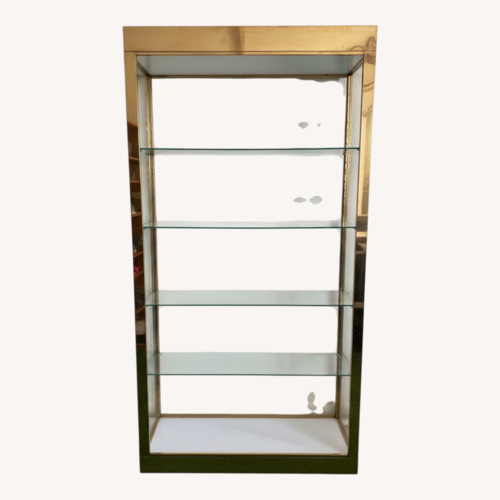 Used Natural Glass Bookcase  for sale on AptDeco