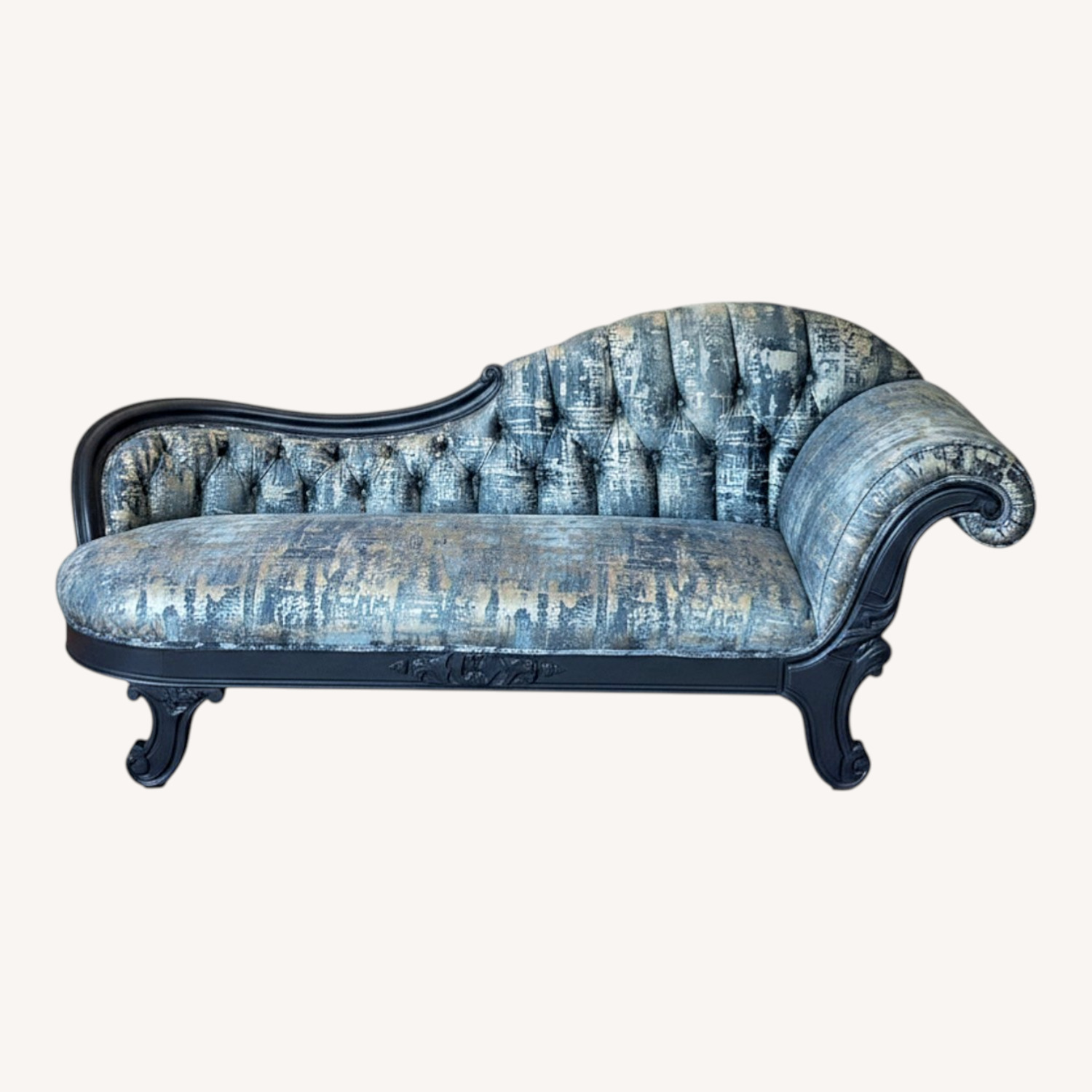 Victorian Carved Chaise Lounge - image-0