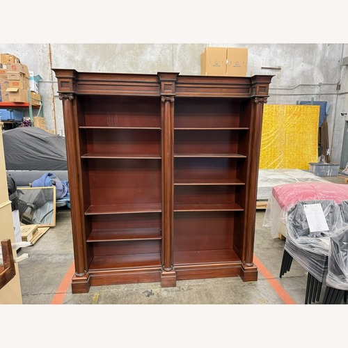 Used Vintage Cherry Wood Classical Bookcase for sale on AptDeco