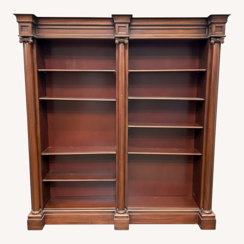 Used Vintage Cherry Wood Classical Bookcase for sale on AptDeco