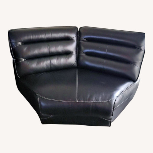 Used Value City Furniture Black 2 Seater Sofa for sale on AptDeco