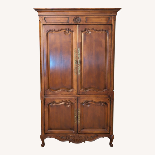 Used Henredon Natural Wood Armoire for sale on AptDeco