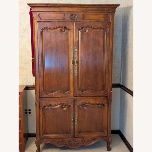 Used Henredon Natural Wood Armoire for sale on AptDeco