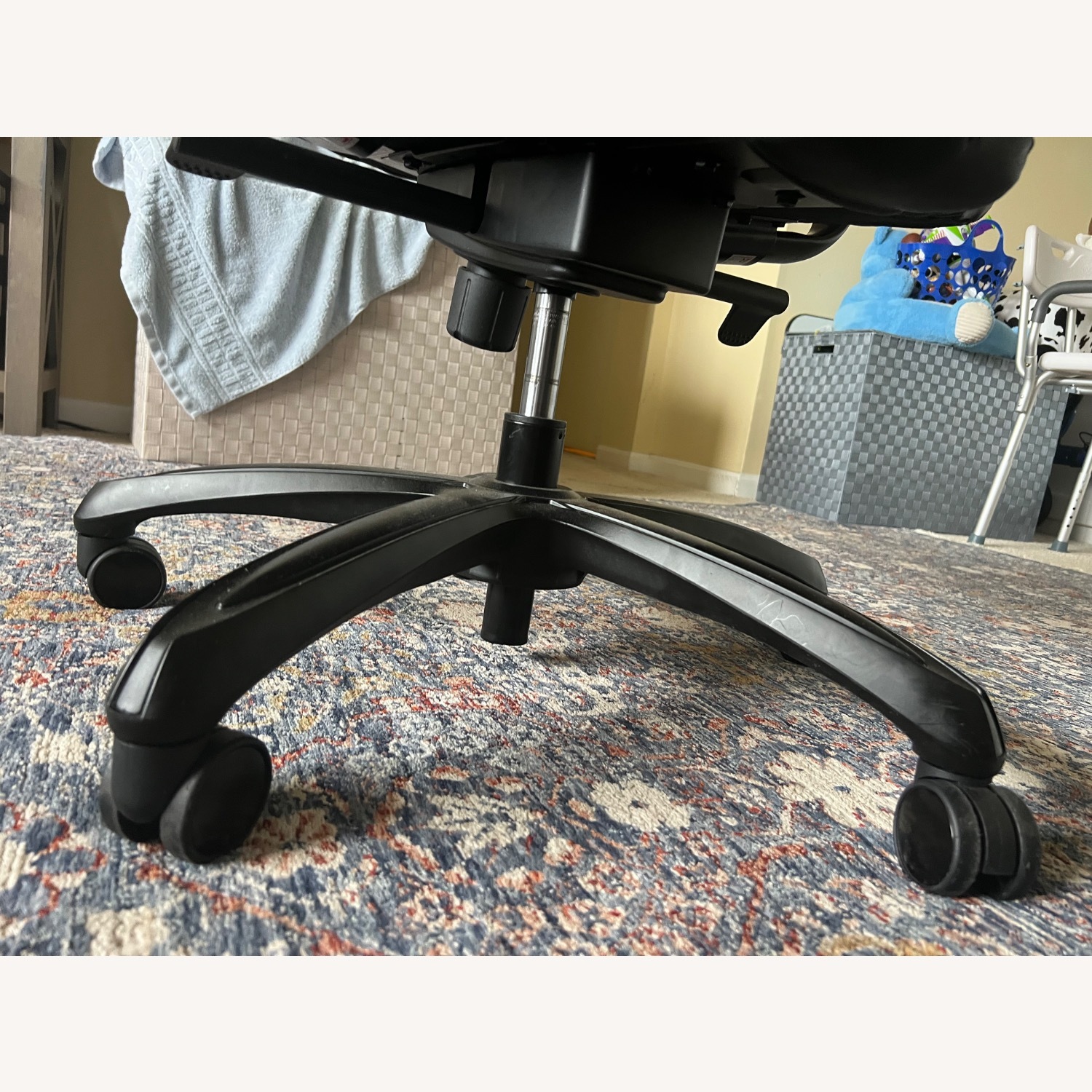 Black Leather Office Chair - image-3