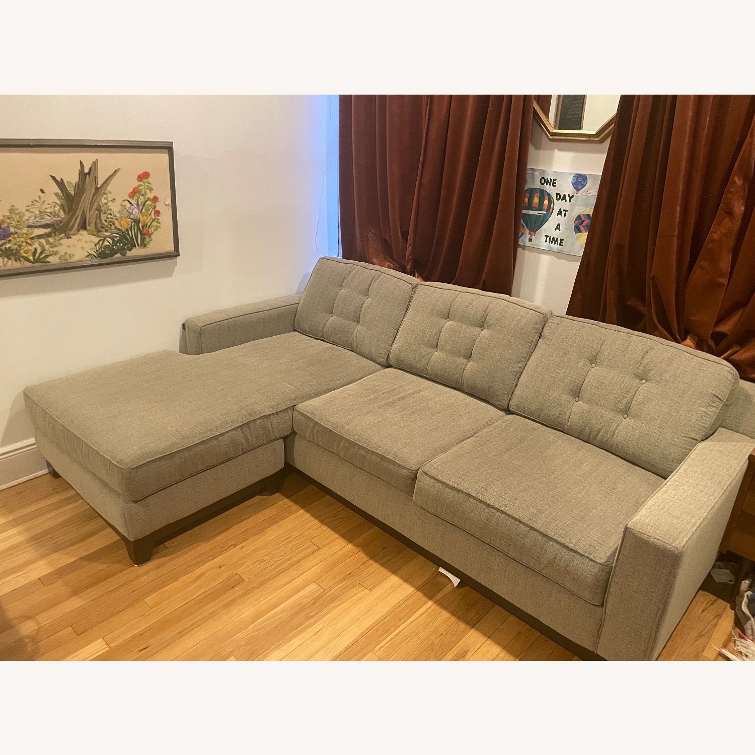 Queen Sleeper Sofa with Chaise - image-2