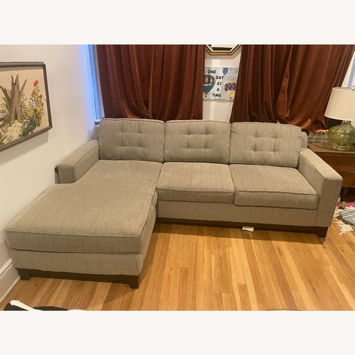 Used Queen Sleeper Sofa with Chaise for sale on AptDeco