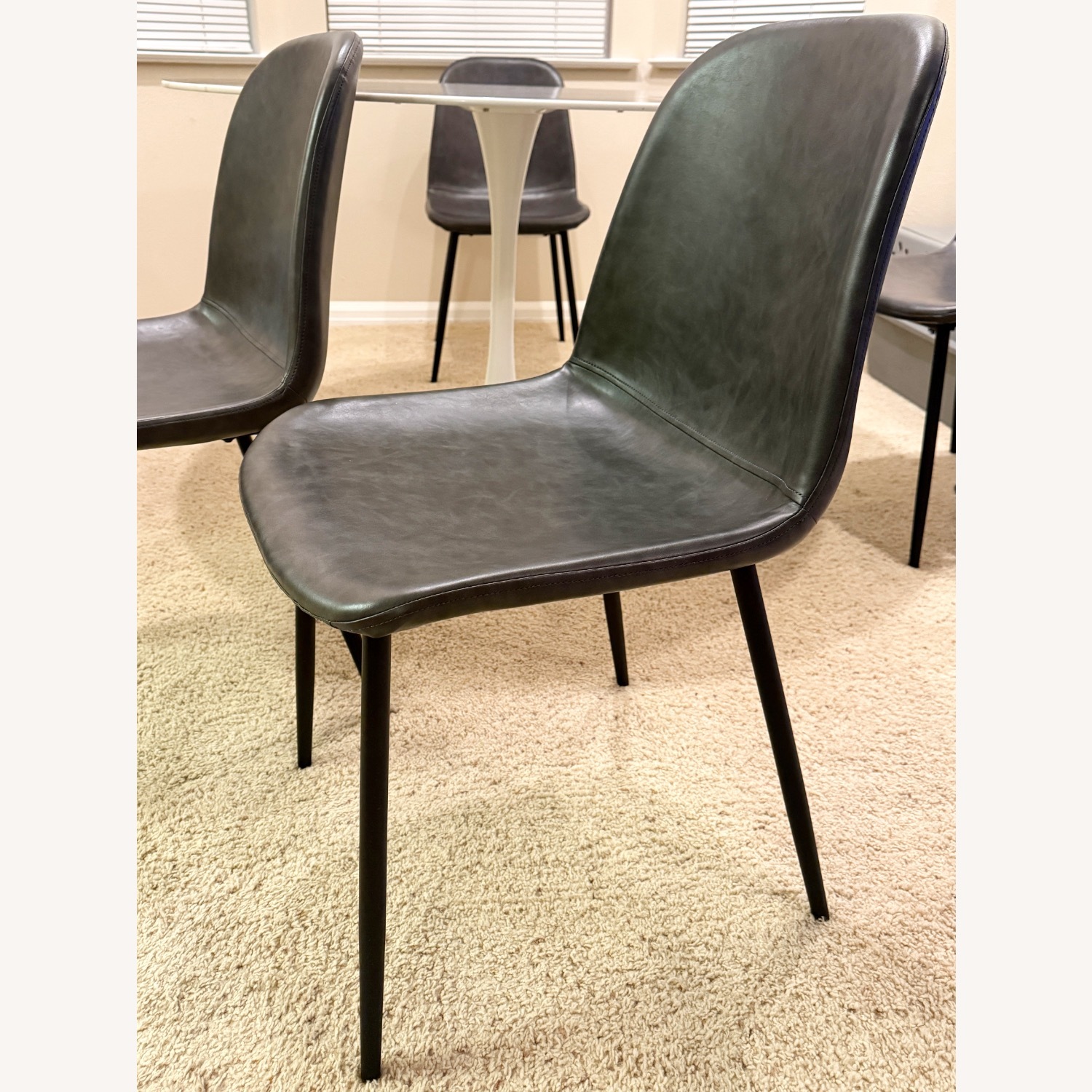 Wayfair Orren Ellis White Glass Dining Set - image-4