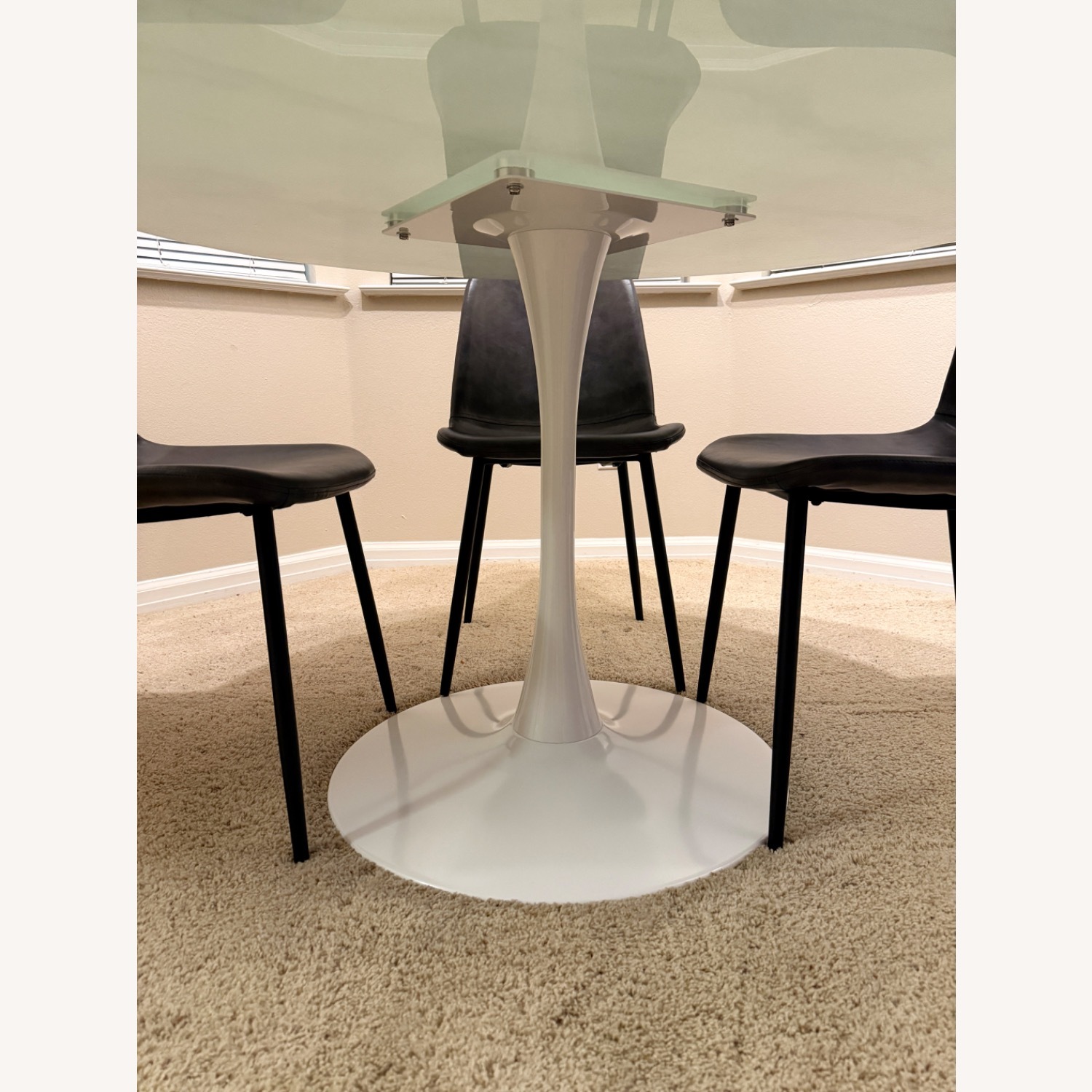 Wayfair Orren Ellis White Glass Dining Set - image-2