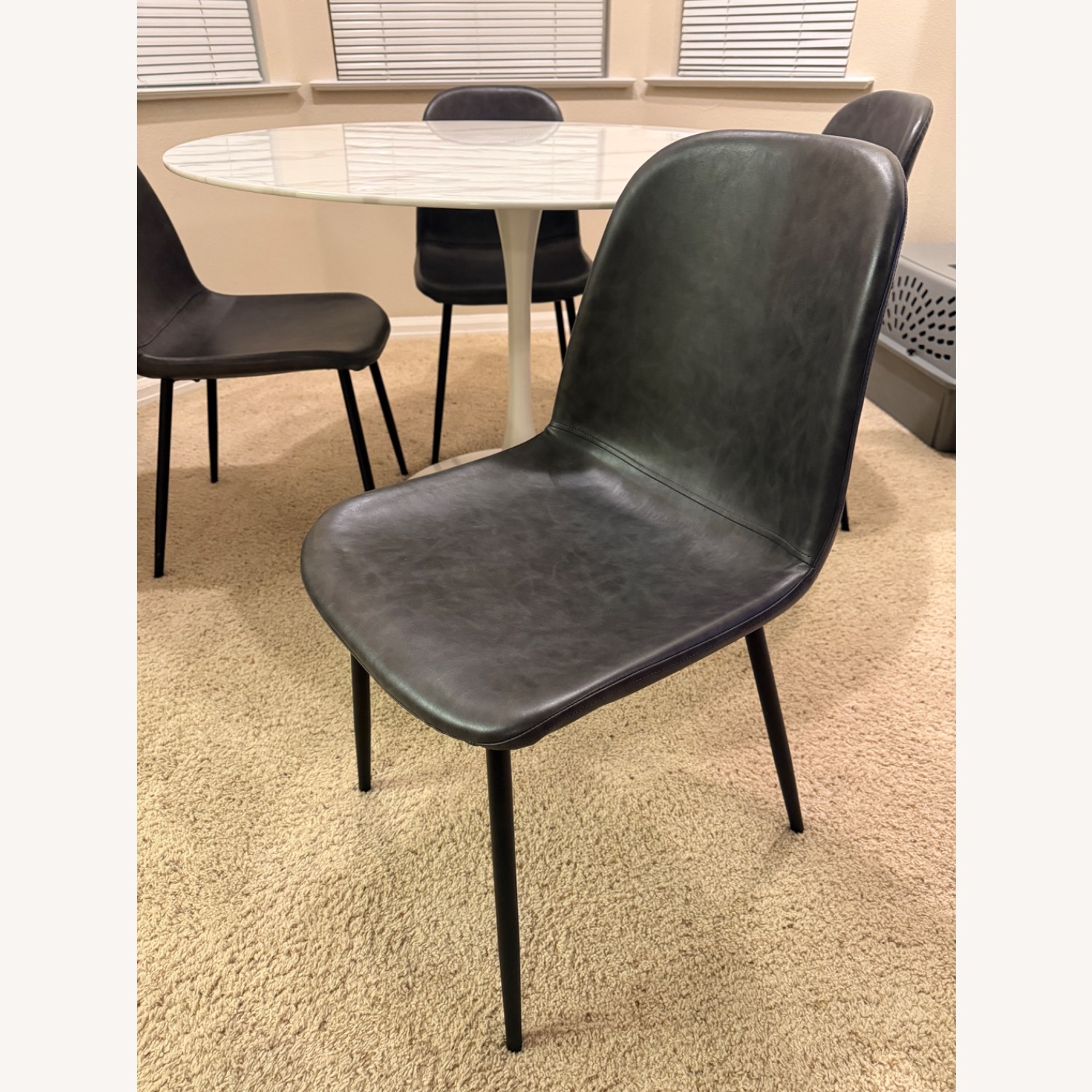 Wayfair Orren Ellis White Glass Dining Set - image-5