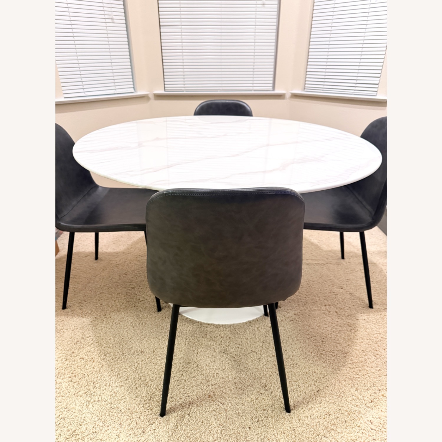 Wayfair Orren Ellis White Glass Dining Set - image-6