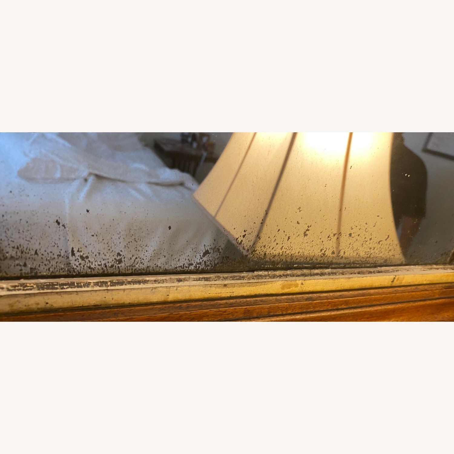 Antique Wood Arched Mirror - image-2