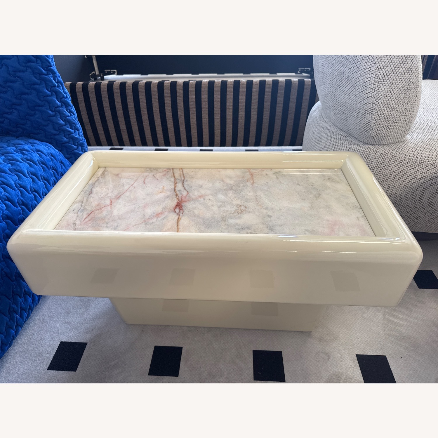 B&B Italia  White Marble CoffeeTable - image-4