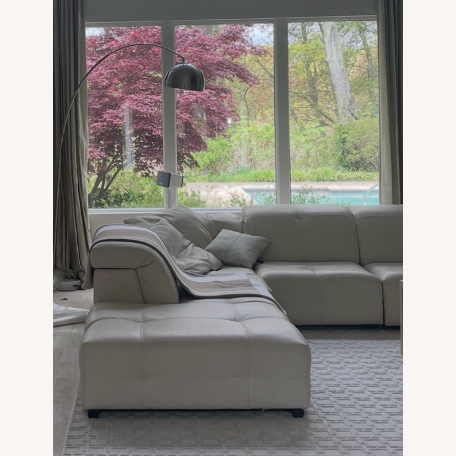 Roche Bobois Natural Leather 2 Seater Sofa - image-3