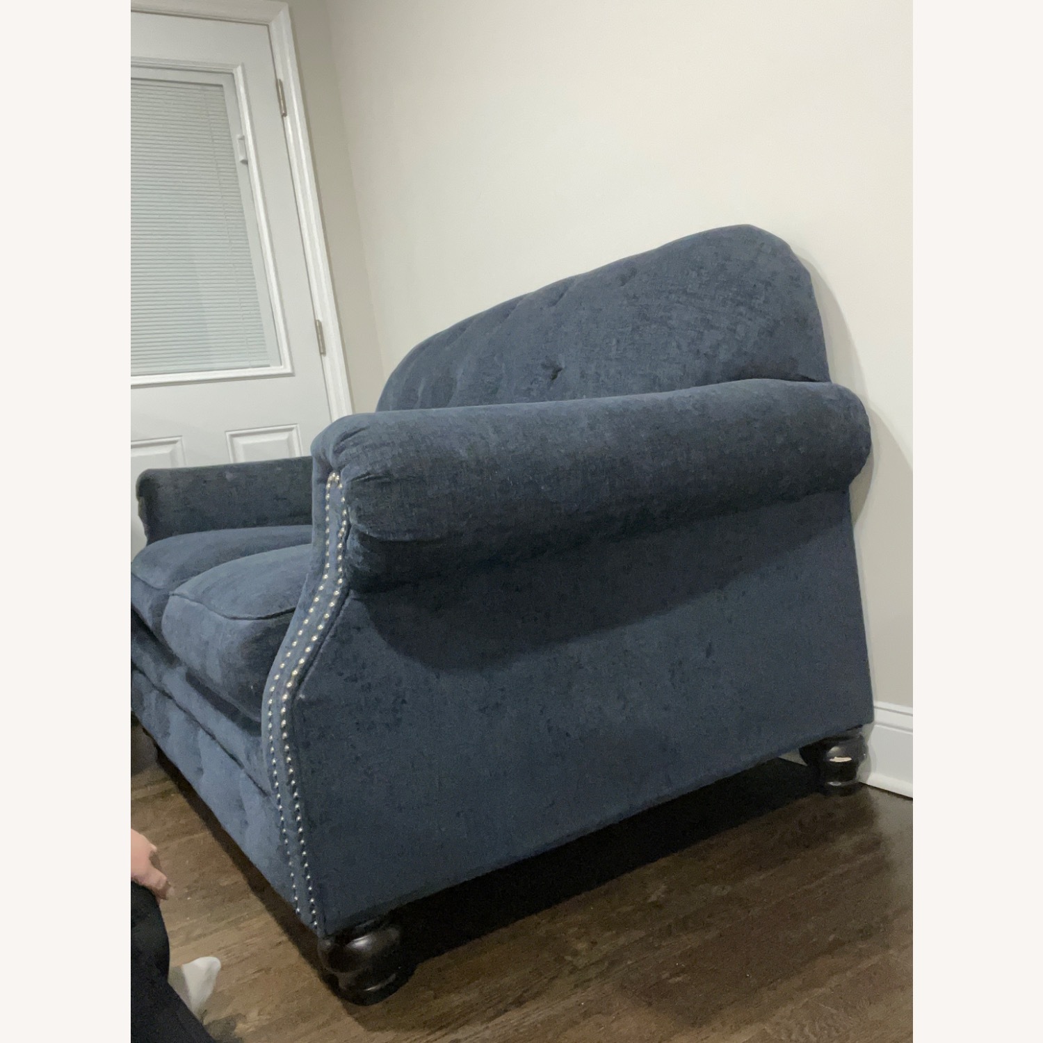 Ashley Navy Tufted Sofa  - image-2