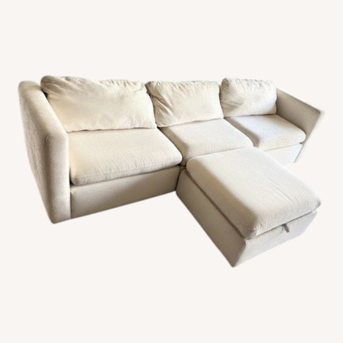 Used Natural Linen 3+ Piece Sectional for sale on AptDeco