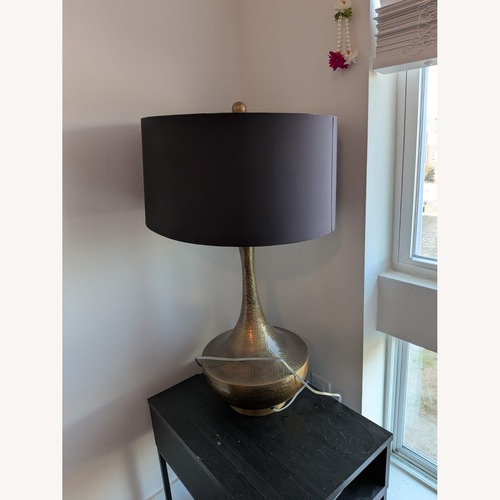 Used Arteriors Home Black Brass Table Lamp for sale on AptDeco