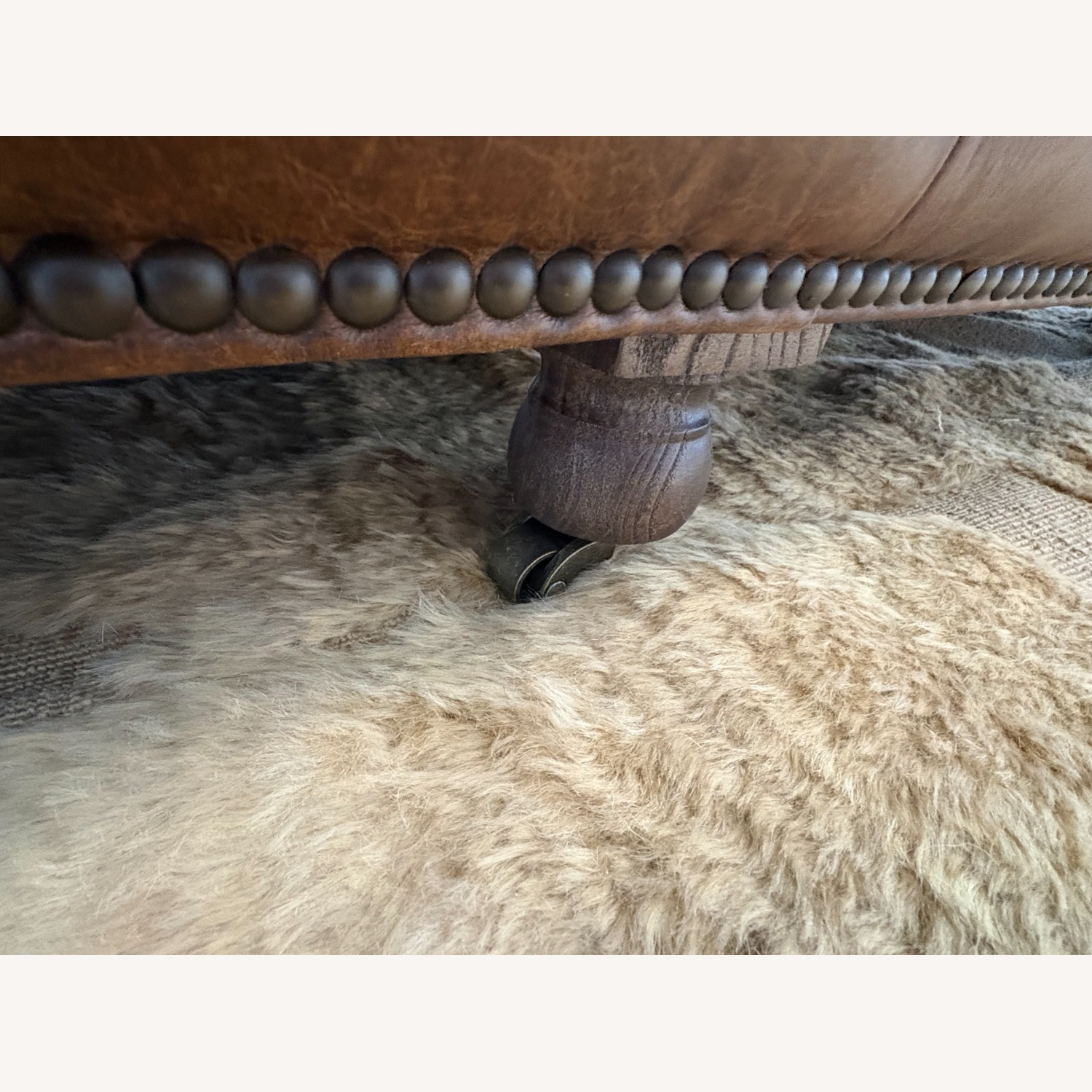 Restoration Hardware Kensington Leather 2-Cushion Sofa - image-20