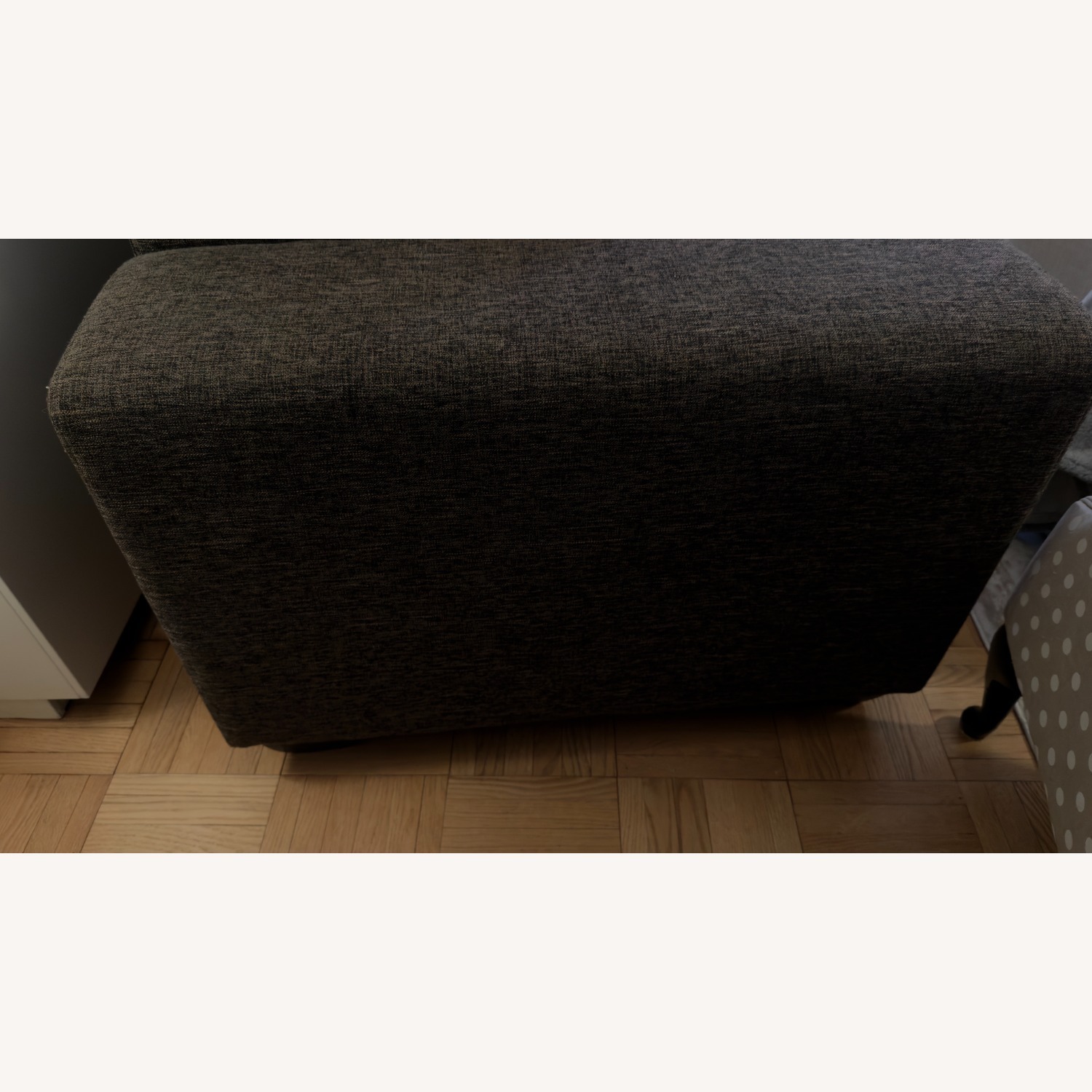 Dark Brown Fabric 2 Seater Sofa - image-4