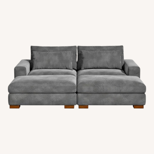 Used Wayfair Dark Gray 2 Piece Sectional for sale on AptDeco